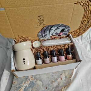 ערכת מבער קרמיקה וחמש תערובות שמנים