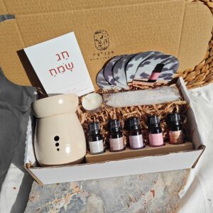 ערכת מבער קרמיקה וחמש תערובות שמנים